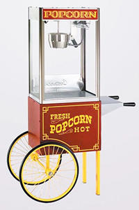 Popcorn Popper and Cart for Private Parties Popcorn Popper and Cart for Private Parties